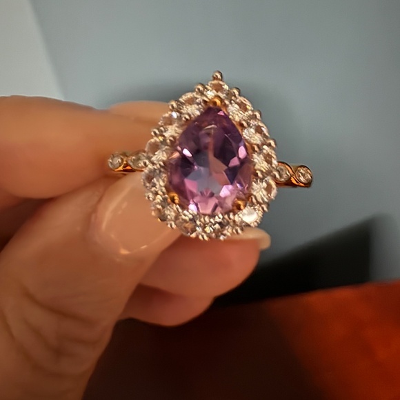 NWOT 10kt Rose gold and Amethyst - Picture 5 of 6